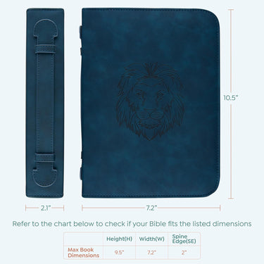 BLIEVE- Bible Cover Navy Lion - Blieve - (Store description)