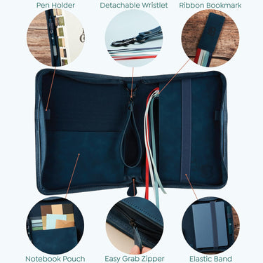BLIEVE- Bible Cover Navy Lion - Blieve - (Store description)