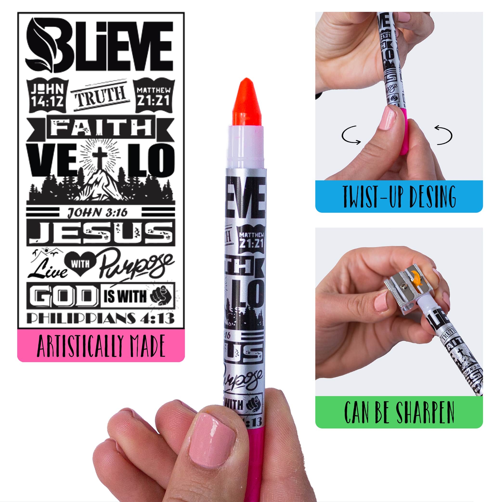 Blieve- Bible Highlighters and Pens No Bleed Through, Bible Verse Dry Highlighter and Pens Fine Tip, Bible Journaling Supplies and Bible Study Kit (10