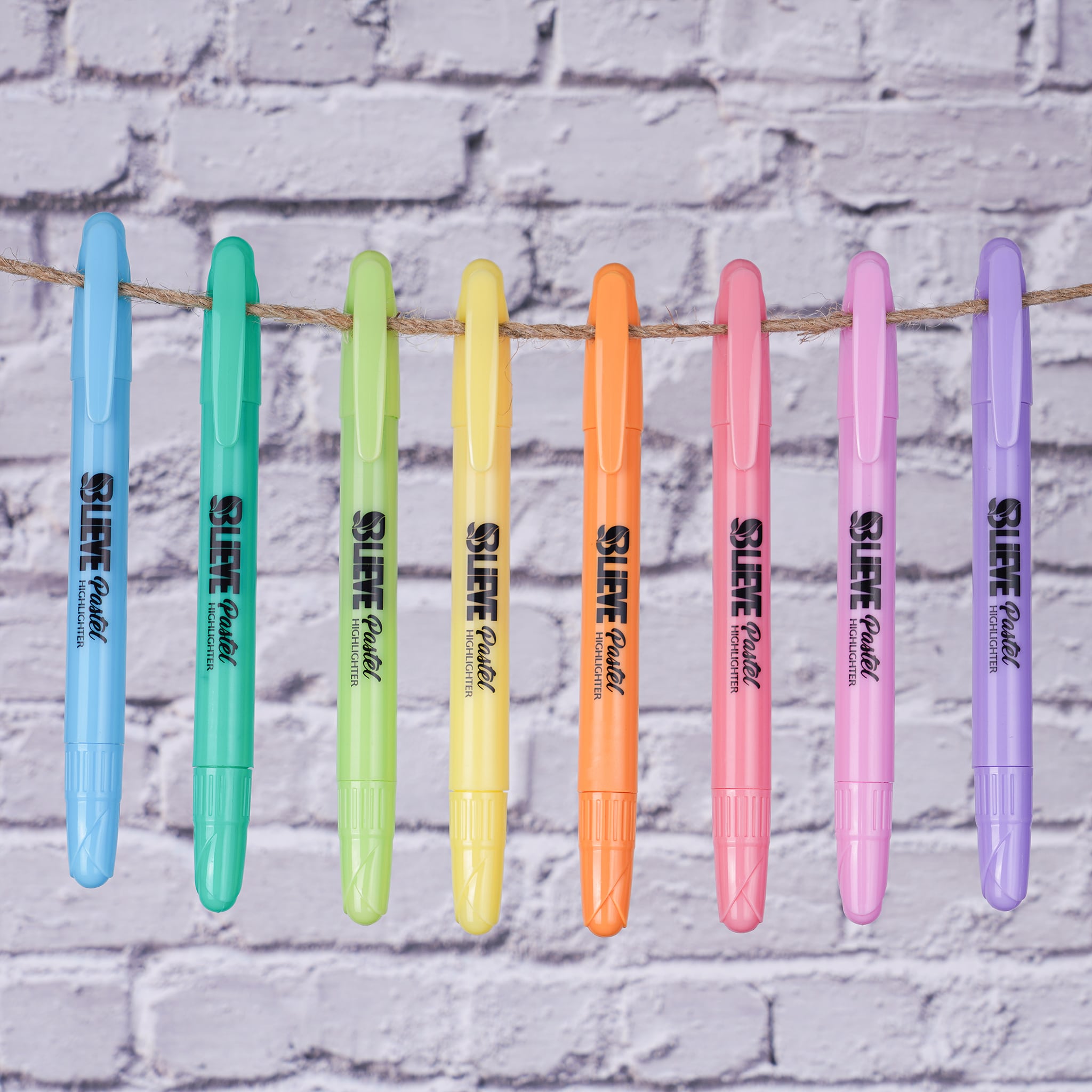 BLIEVE - Aesthetic Highlighters and Gel Pens With Soft Ink And Tip