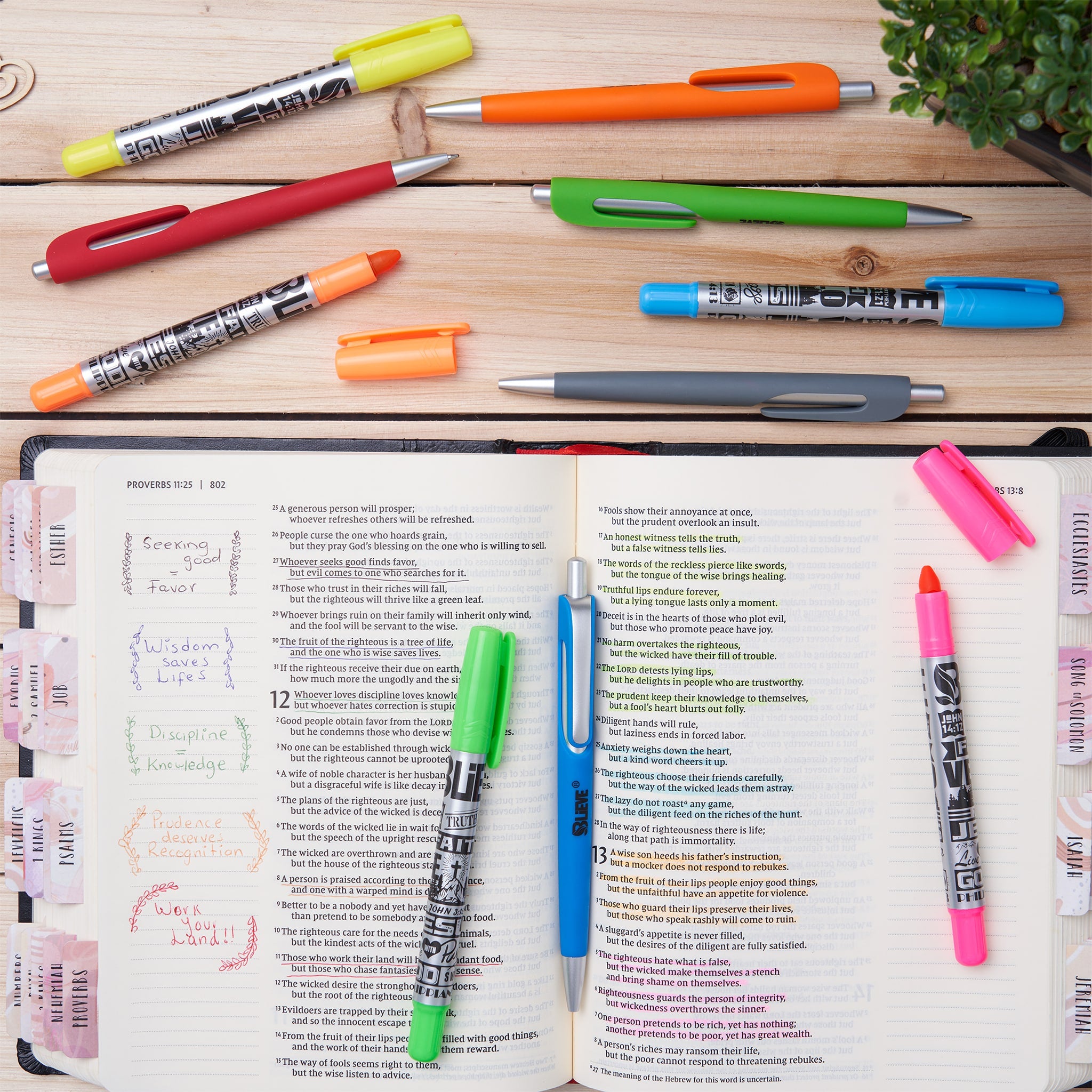 Bible Highlighters and pens for bible journaling study – Blieve