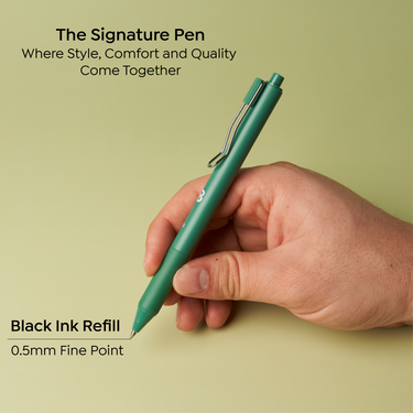 Aesthetic Black Ink Gel Pens - Terracotta - Blieve -  (Store description)